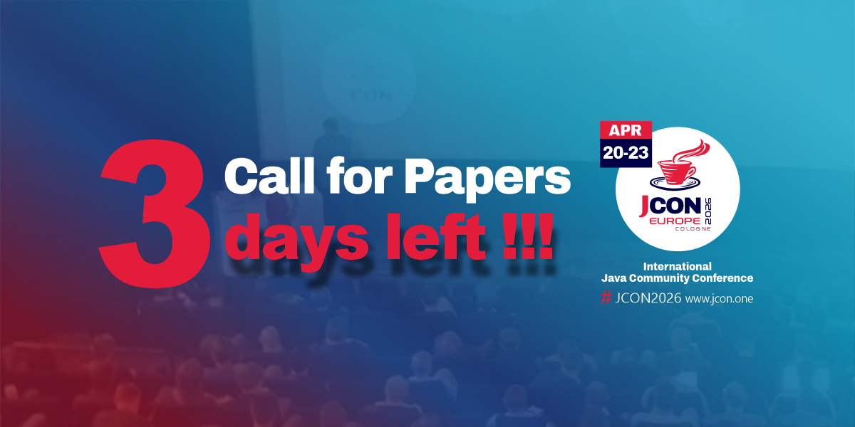 JCON EUROPE 2026 – Nur noch 3 Tage CFP