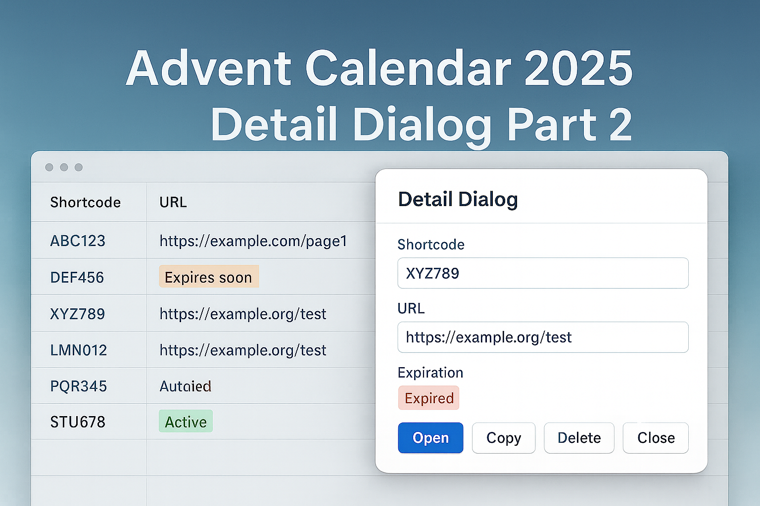 Adventskalender - 2025 - Detail Dialog - Teil 2