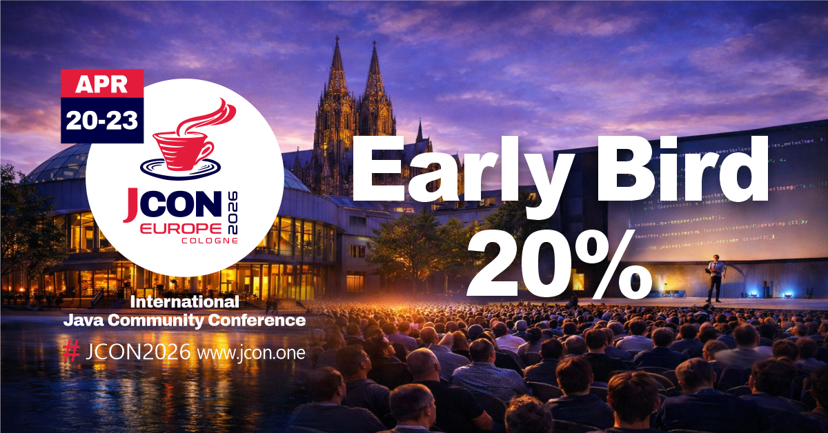 JCON EUROPE 2026: Early Bird endet in zwei Wochen — vollständiger Sessionplan online