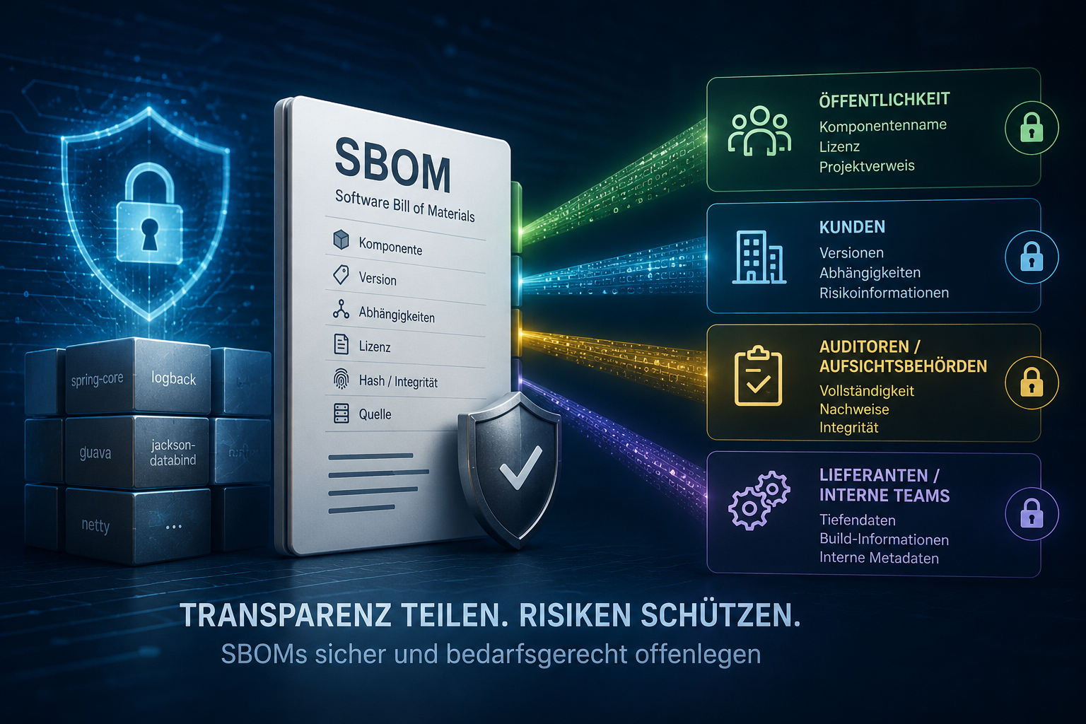 Sichere SBOMs teilen, ohne zu viel zu verraten