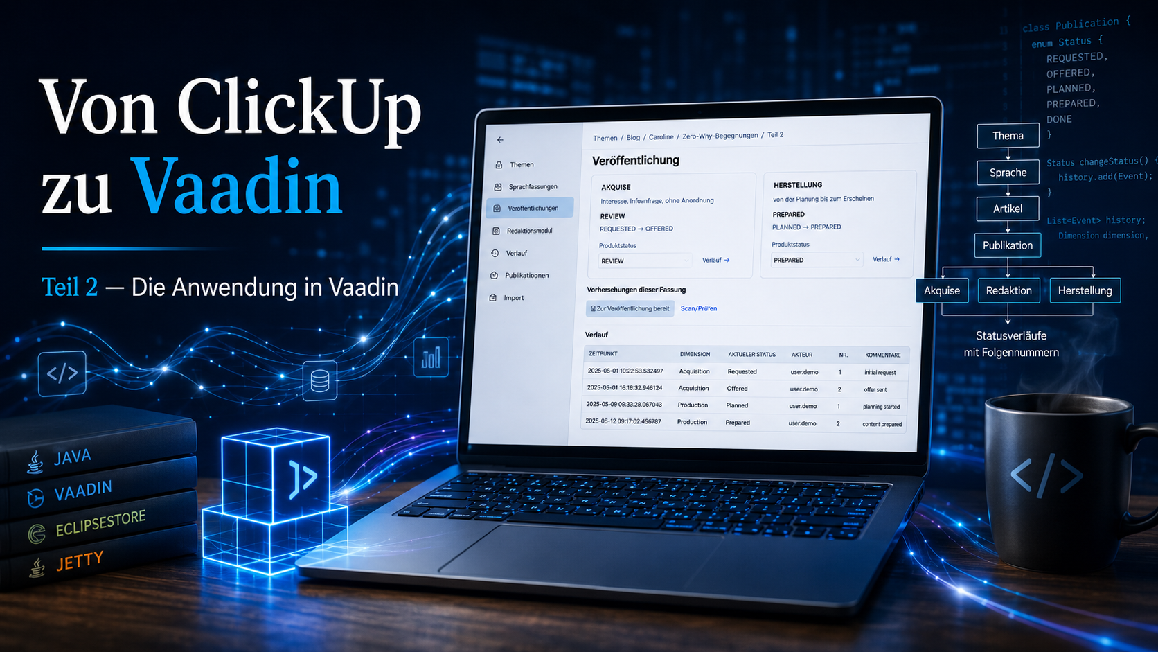 Von ClickUp zu Vaadin - Teil II